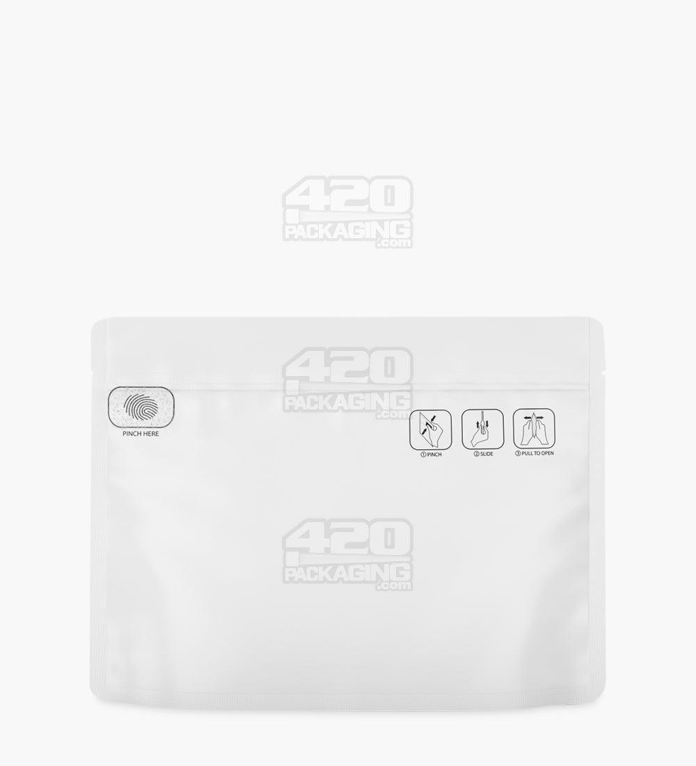 Pinch N Slide 3.0 Matte White 9x12 Child Resistant Exit Bags 1000/Box - 2