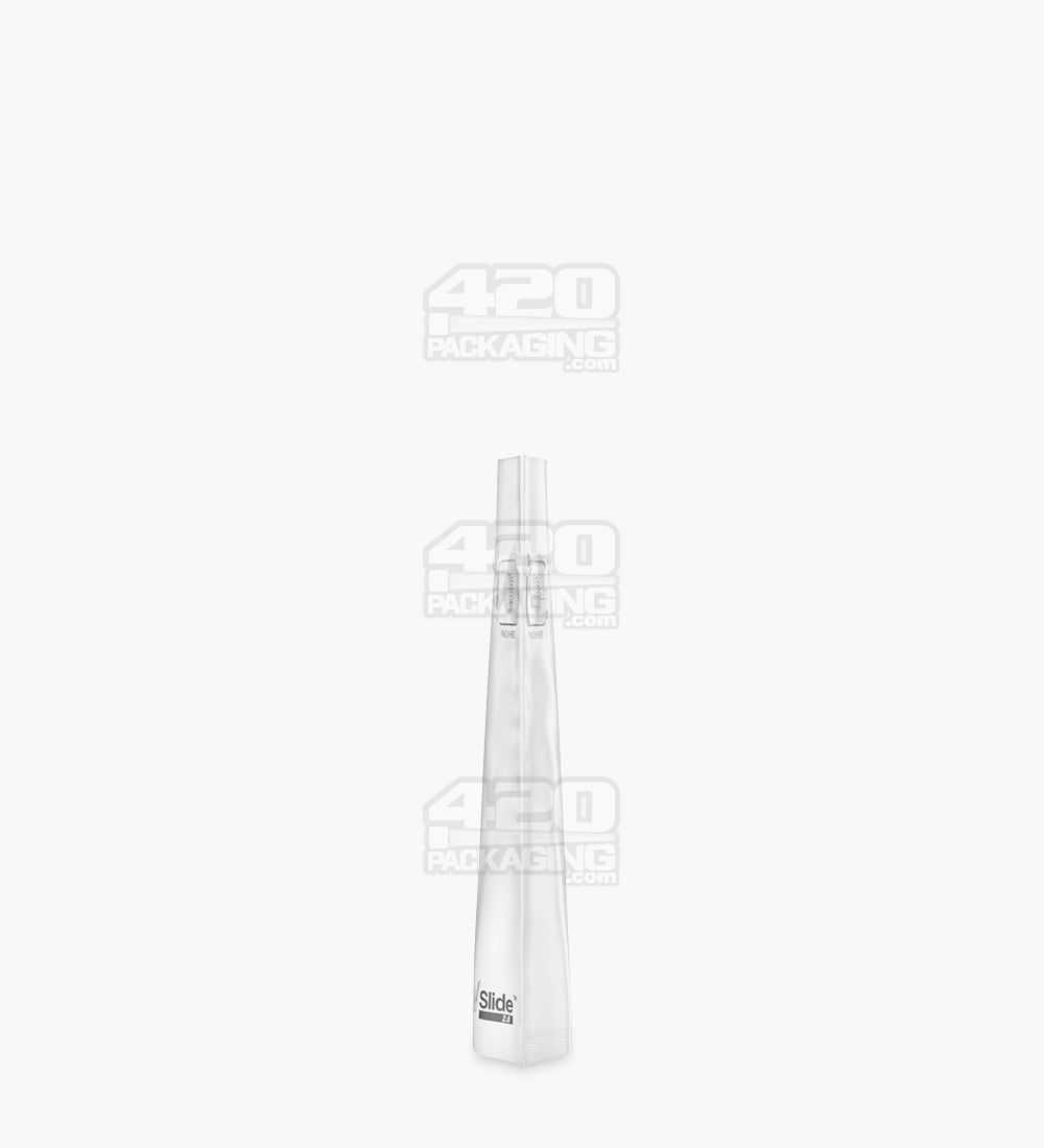 Child Resistant & Tamper Evident | Pinch N Slide 3.0 Matte White Mylar Exit Bags | 8in x 6.7in - 28g - 250 Count