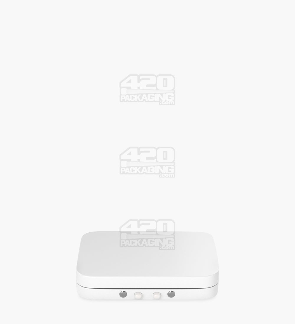 Child Resistant & Sustainable Hinged-Lid Mini Size White Tin Box 100/Box - 5