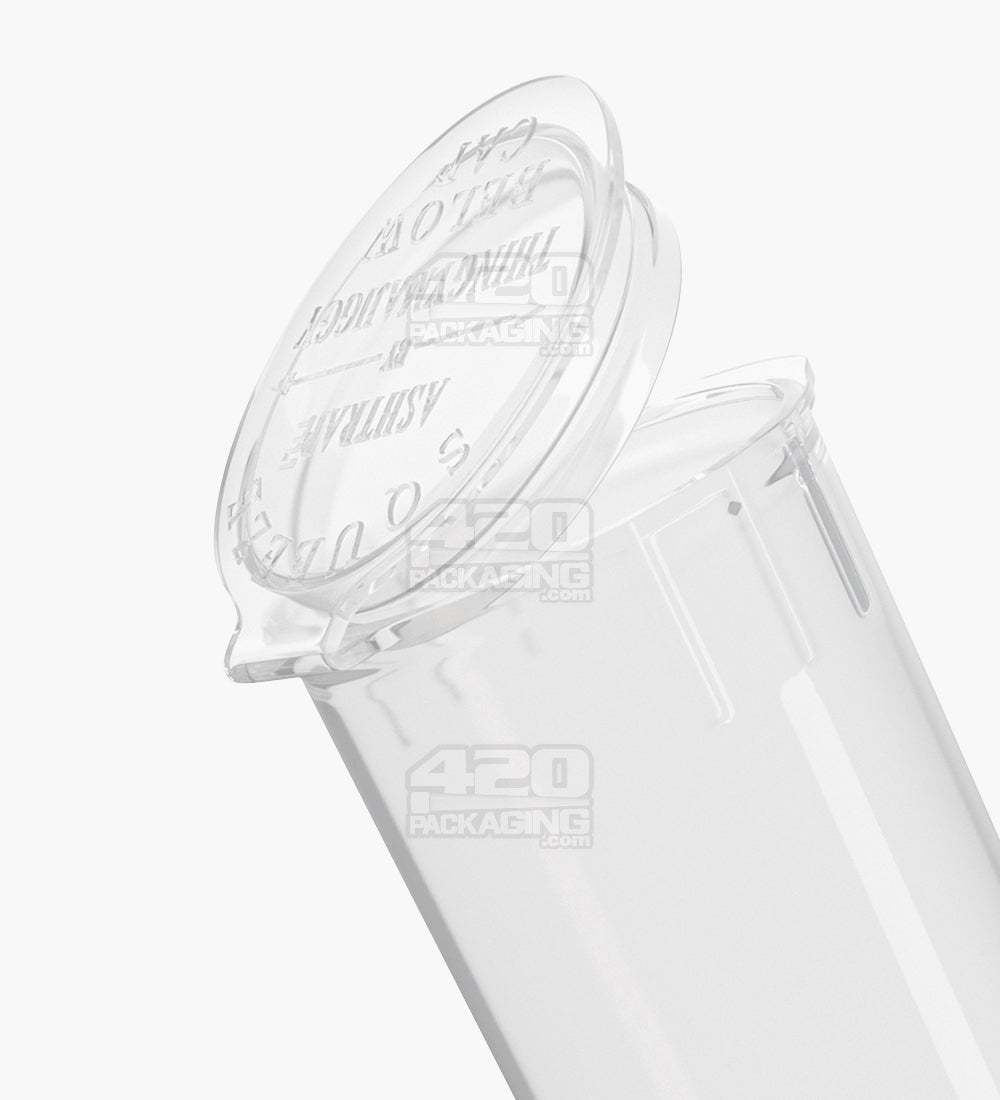 125mm Clear Transparent Thingymajiggy Pre-Roll Storage Tubes with Ash Trap 400/Box - 4