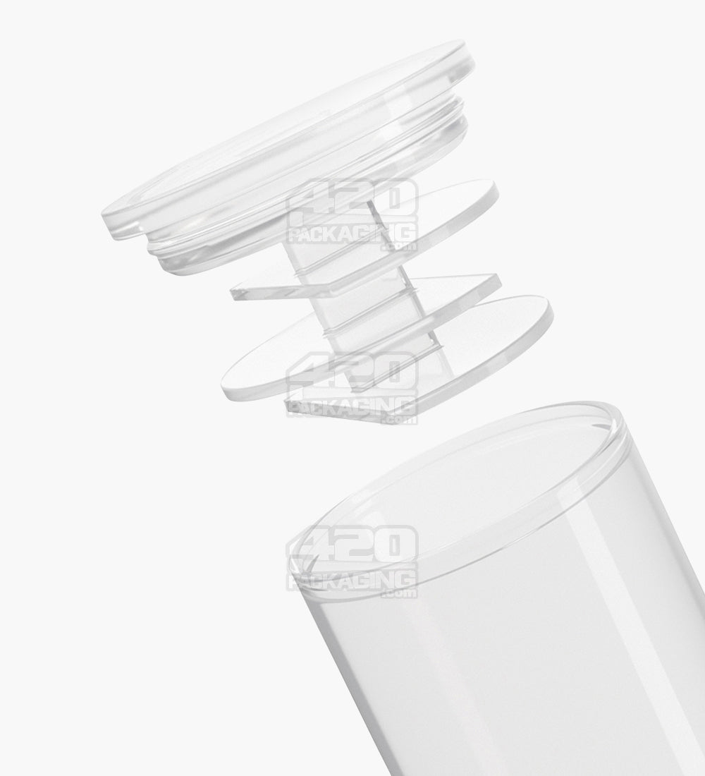 125mm Clear Transparent Thingymajiggy Pre-Roll Storage Tubes with Ash Trap 400/Box - 5