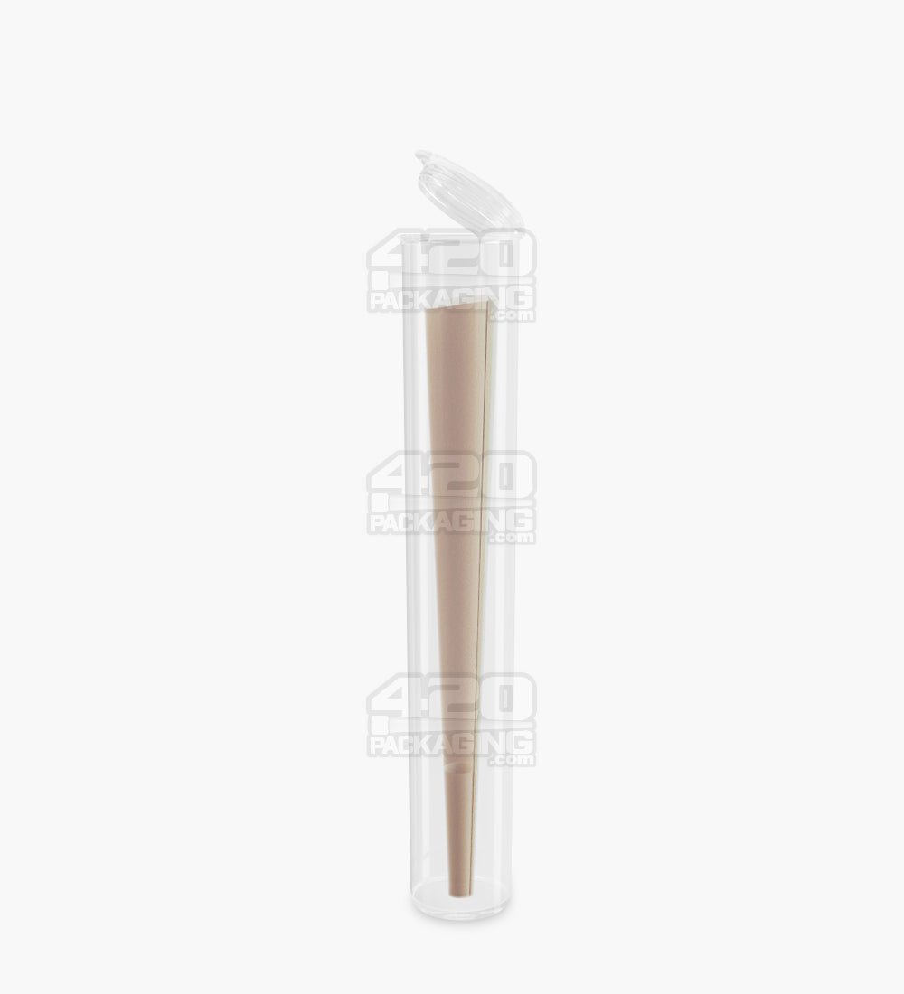 116mm Clear Transparent Child Resistant Pop Top Plastic Pre-Roll Tubes 100/Box - 3