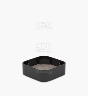 Qube 32mm Black Glass Concentrate Jar W/ Black Lid 250/Box - 9