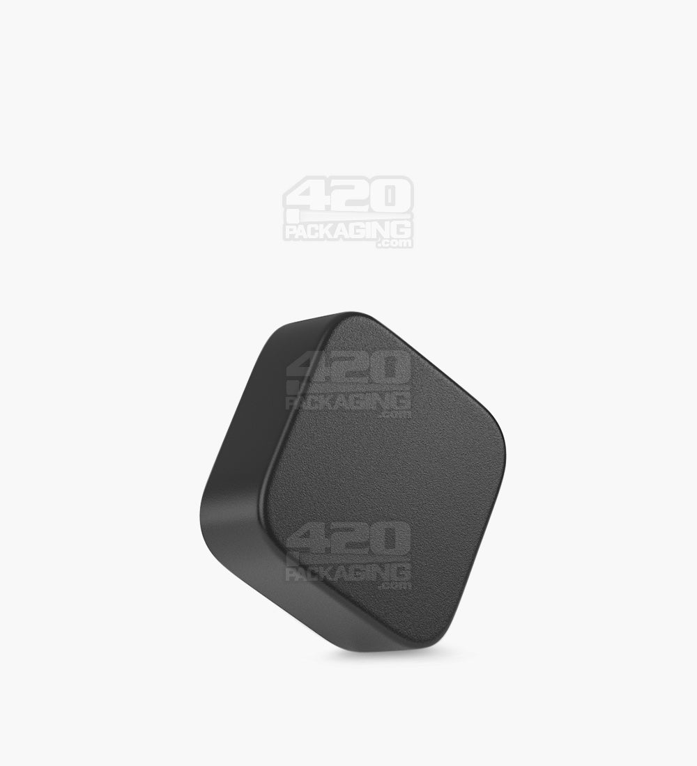 Qube 32mm Black Glass Concentrate Jar W/ Black Lid 250/Box - 6