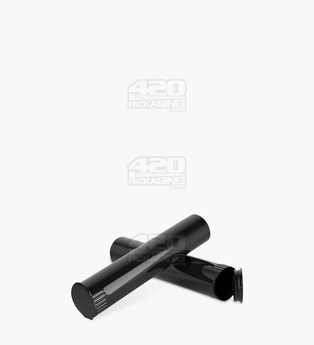Child Resistant | Pop Top Opaque Plastic Pre-Roll Tubes | 90mm - Black - 1000 Count