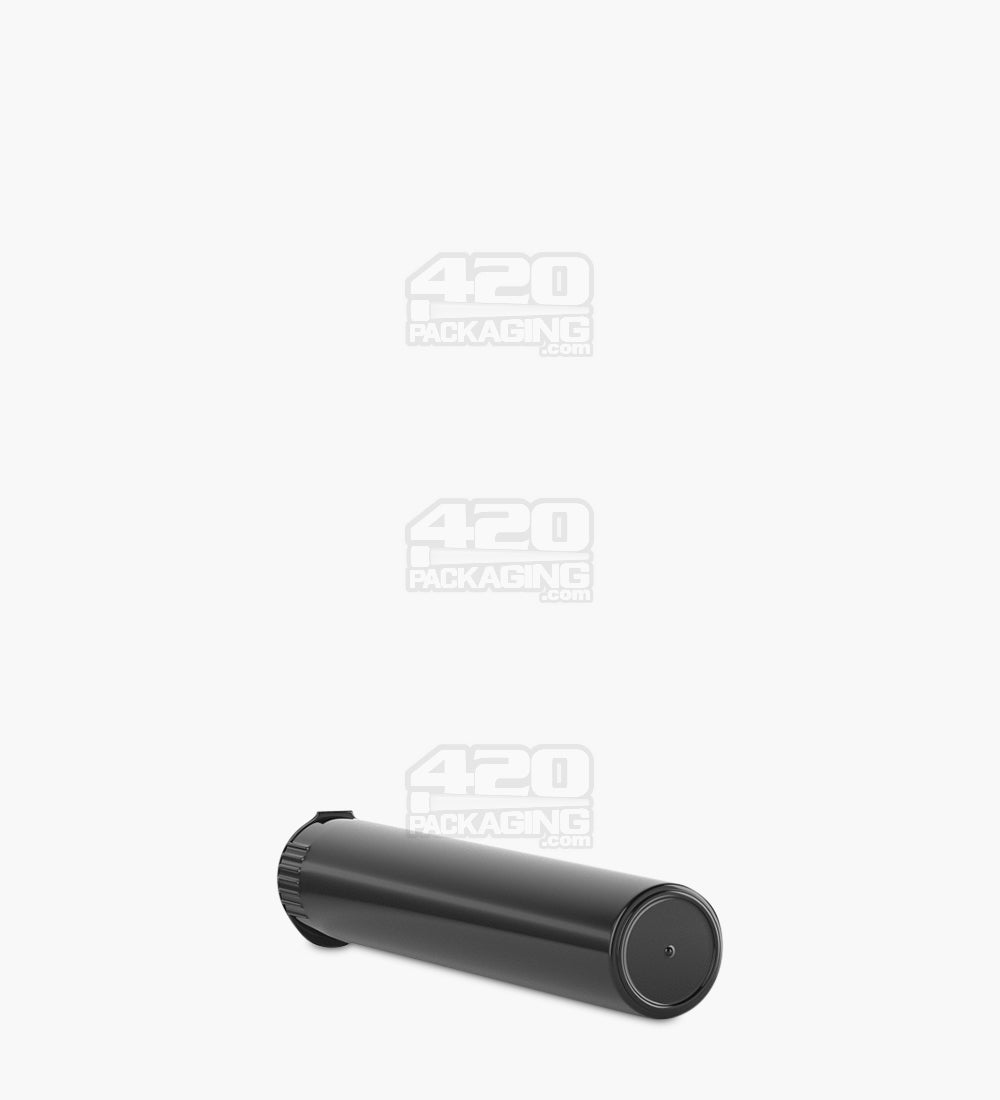 Child Resistant | Pop Top Opaque Plastic PCR Pre-Roll Tubes (Open) | 95mm - Black - 1000 Count