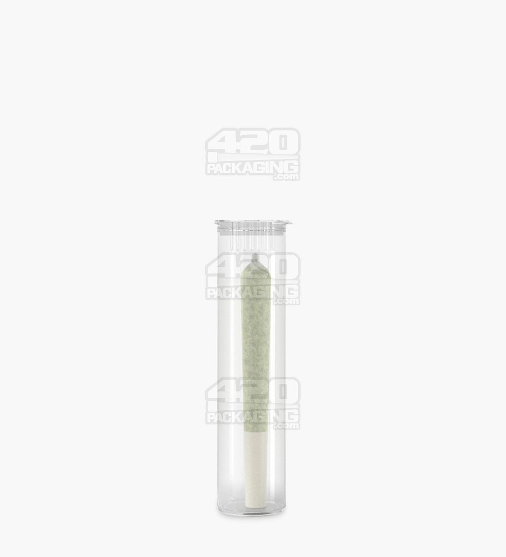 78mm Child Resistant Pop Top Clear Plastic Pre-Roll Tubes 1200/Box - 3