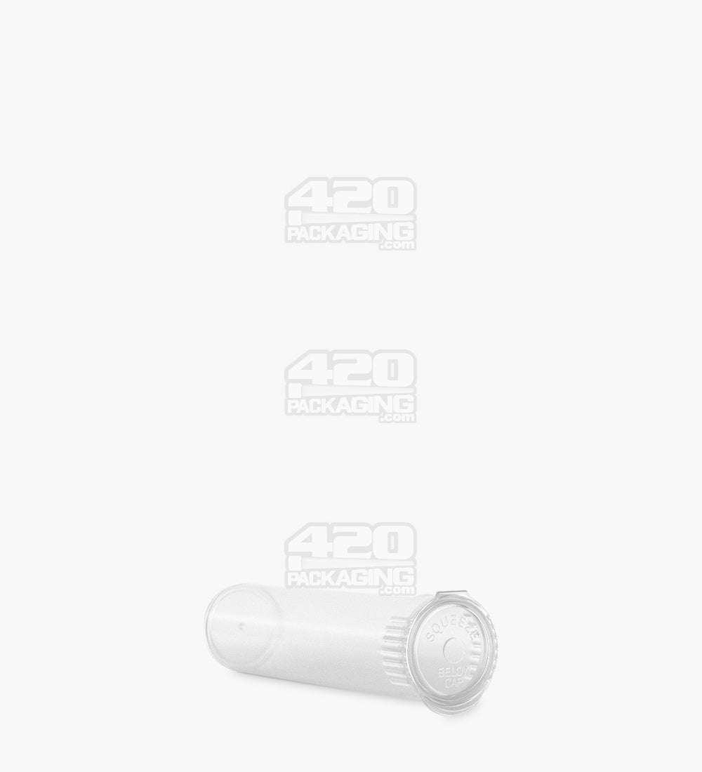 78mm Child Resistant Pop Top Clear Plastic Pre-Roll Tubes 1200/Box - 6