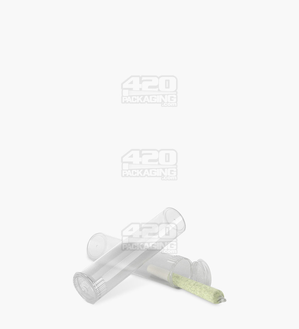 78mm Child Resistant Pop Top Clear Plastic Pre-Roll Tubes 1200/Box - 5