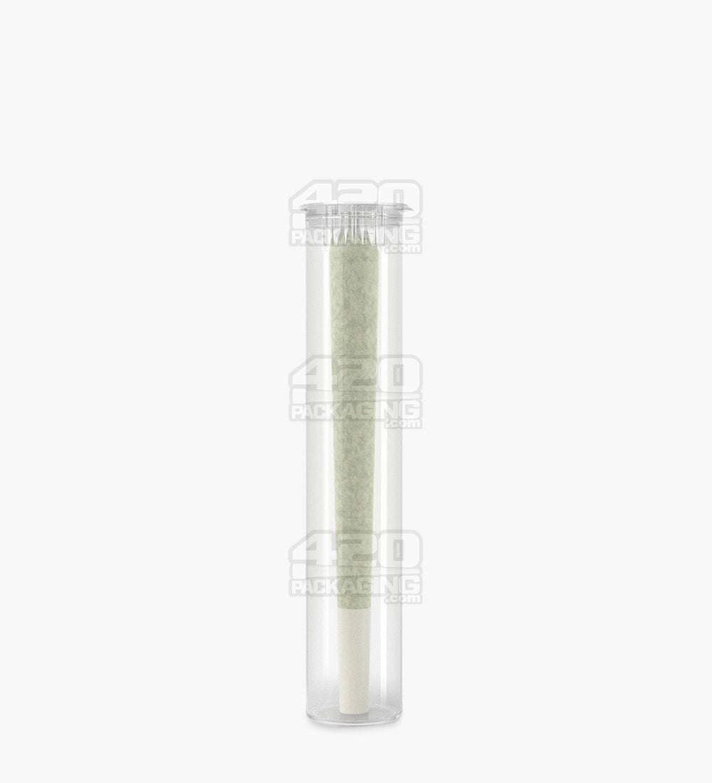 98mm Child Resistant Pop Top Clear Plastic Pre-Roll Tubes 1000/Box - 3