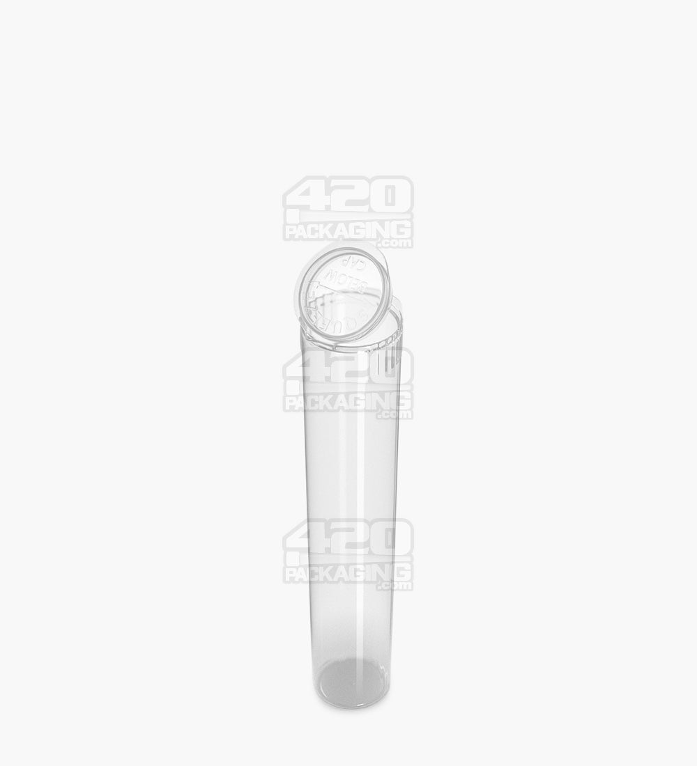 95mm Child Resistant Pop Top Opaque Clear Plastic Pre-Roll Tubes 1000/Box Closed - 4