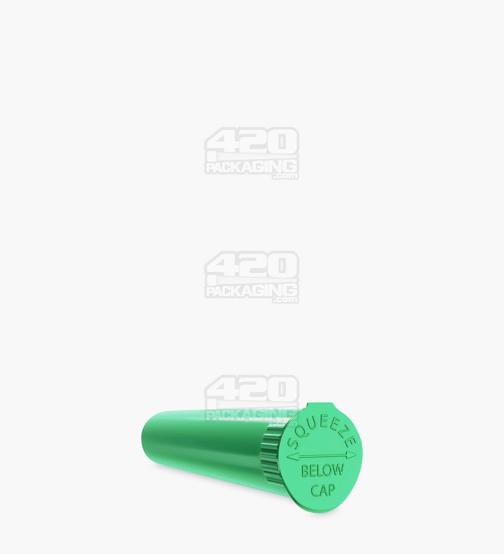 95mm Green Opaque Child Resistant Pop Top Plastic Pre-Roll Tubes 1000/Box - 5