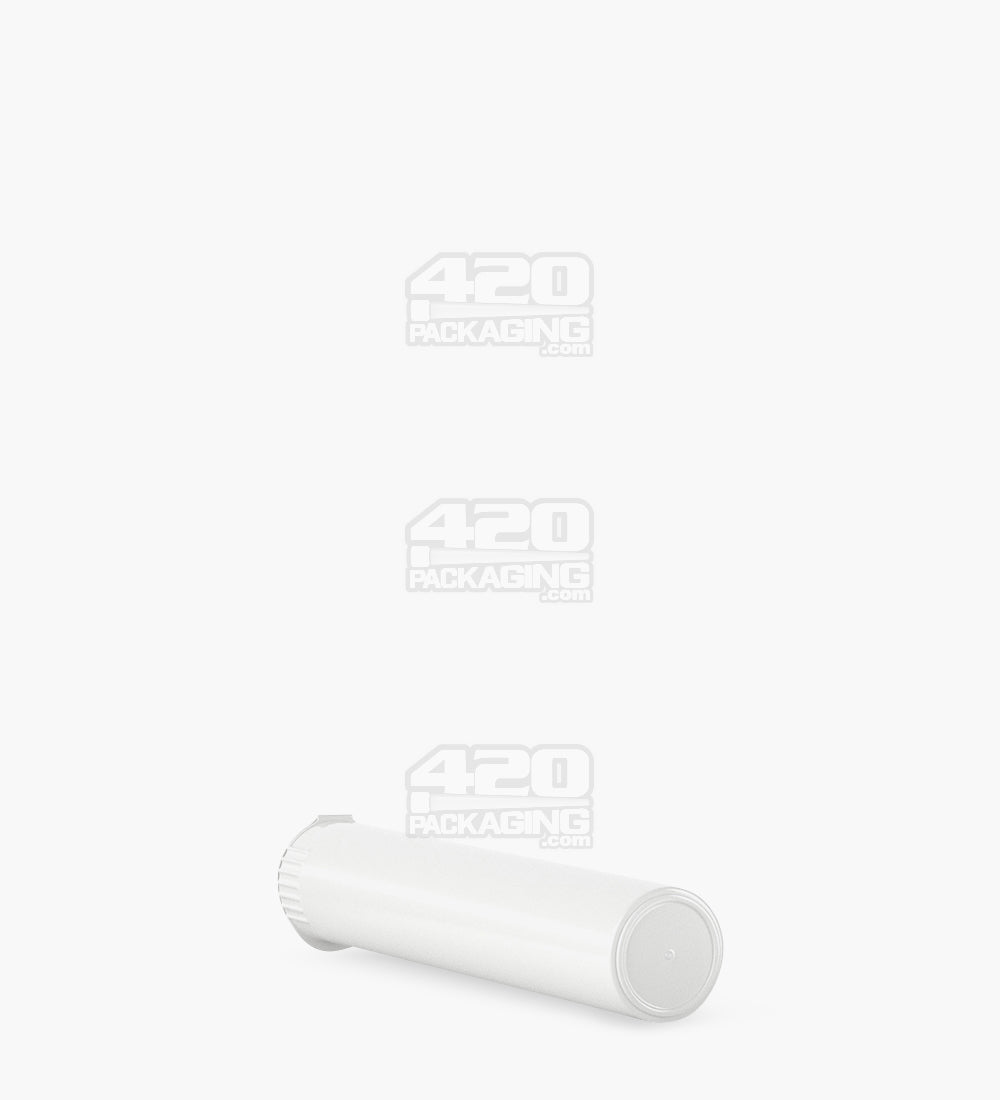 95mm White Opaque Child Resistant Pop Top Plastic Pre-Roll Tubes 1000/Box