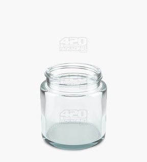 53mm Straight Sided Clear 3.75oz Glass Jar 32/Box - 2