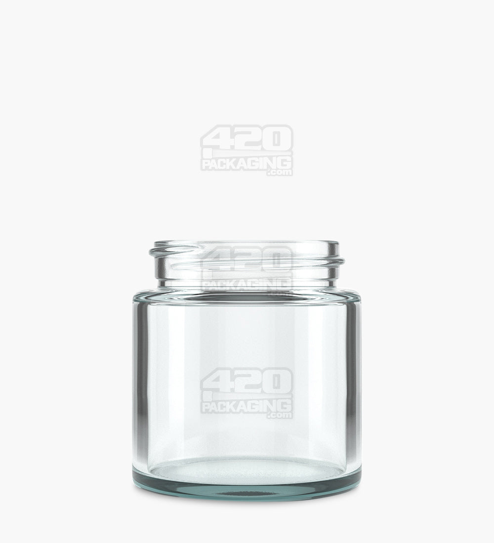 53mm Straight Sided Clear 3.75oz Glass Cannabis Jar 32/Box