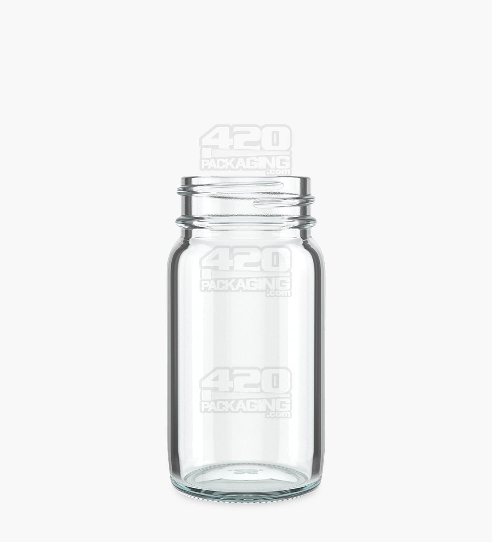Wide Mouth Straight Sided 2oz Clear Glass Jars 160/Box - 1