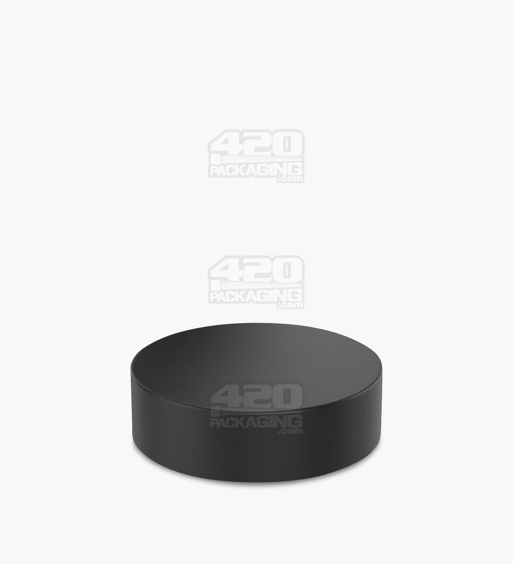 53mm Push and Turn Child Resistant Plastic Caps With Foam Liner - Matte Black - 120/Box - 3