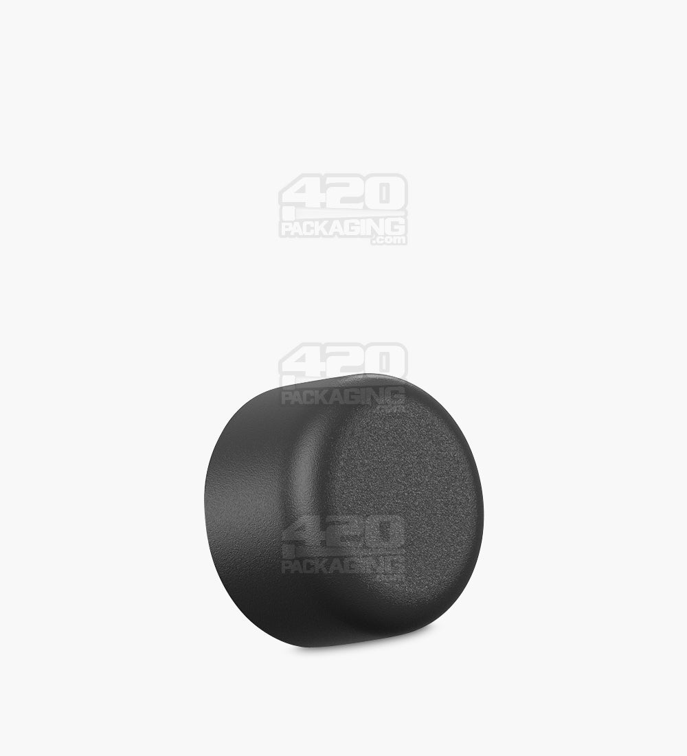 Child Resistant | Smooth Push Down & Turn Plastic Caps w/ Foam Liner | 28mm - Matte Black - 504 Count