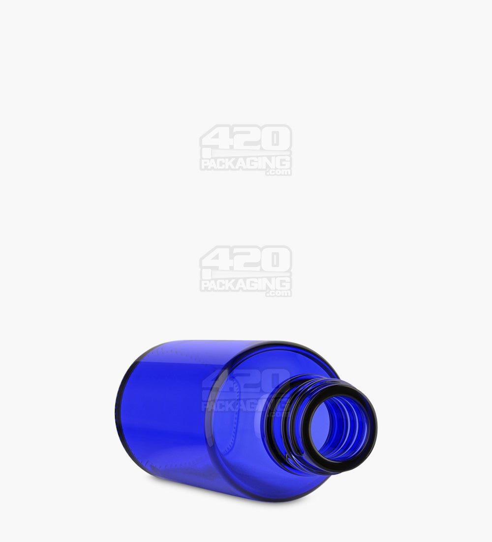 30mL Blus Glass Child Resistant Bottles With Black Ribbed Dropper Cap 120/Box - 7
