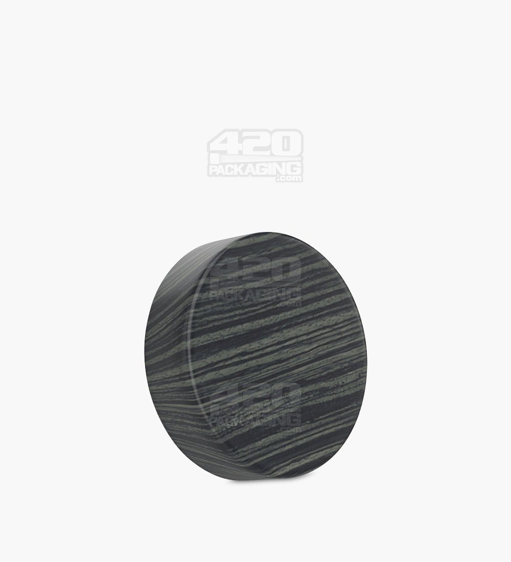 50mm Smooth Push and Turn Child Resistant Plastic Caps With Foam Liner - Dark Wood - 100/Box - 1