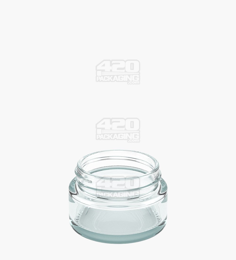 1oz Straight Sided Clear Glass Jars 200/Box - 2