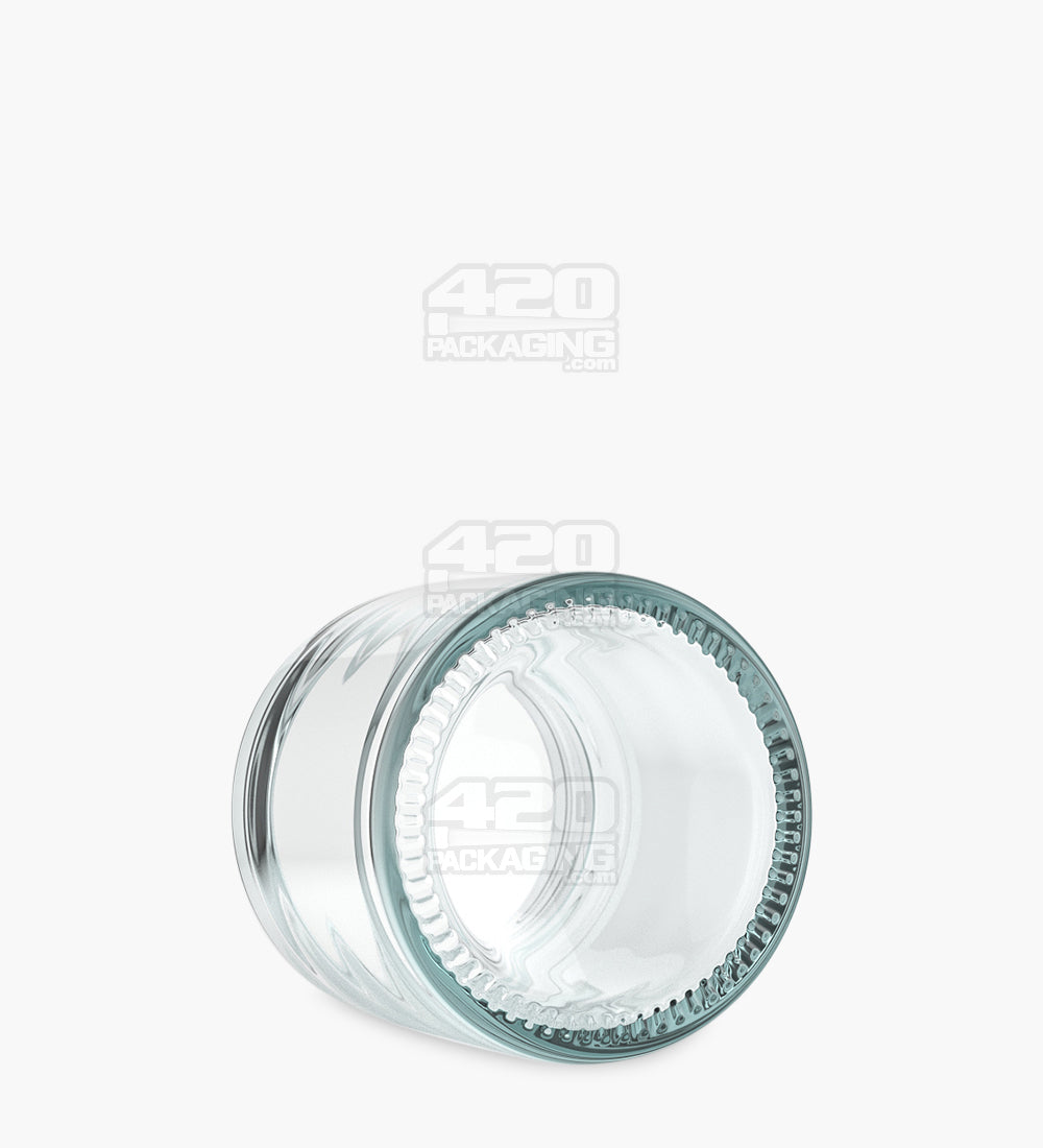 50mm Straight Sided Clear 3oz Glass Jar 100/Box - 4