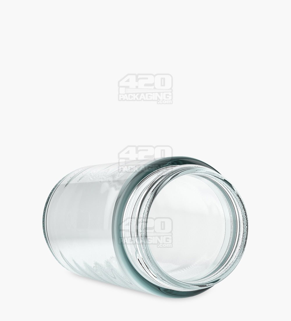 6oz Straight Sided Clear Glass Jars 100/Box - 3