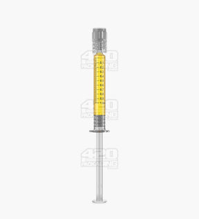 Luer Lock 1ml Long Glass Dab Applicator Syringes 100/Box - 2