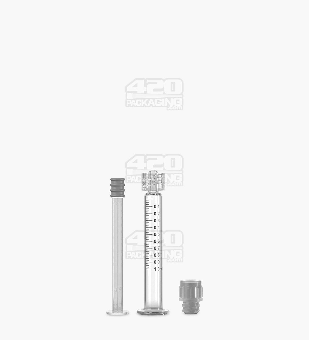 Luer Lock 1ml Long Glass Dab Applicator Syringes 100/Box - 3
