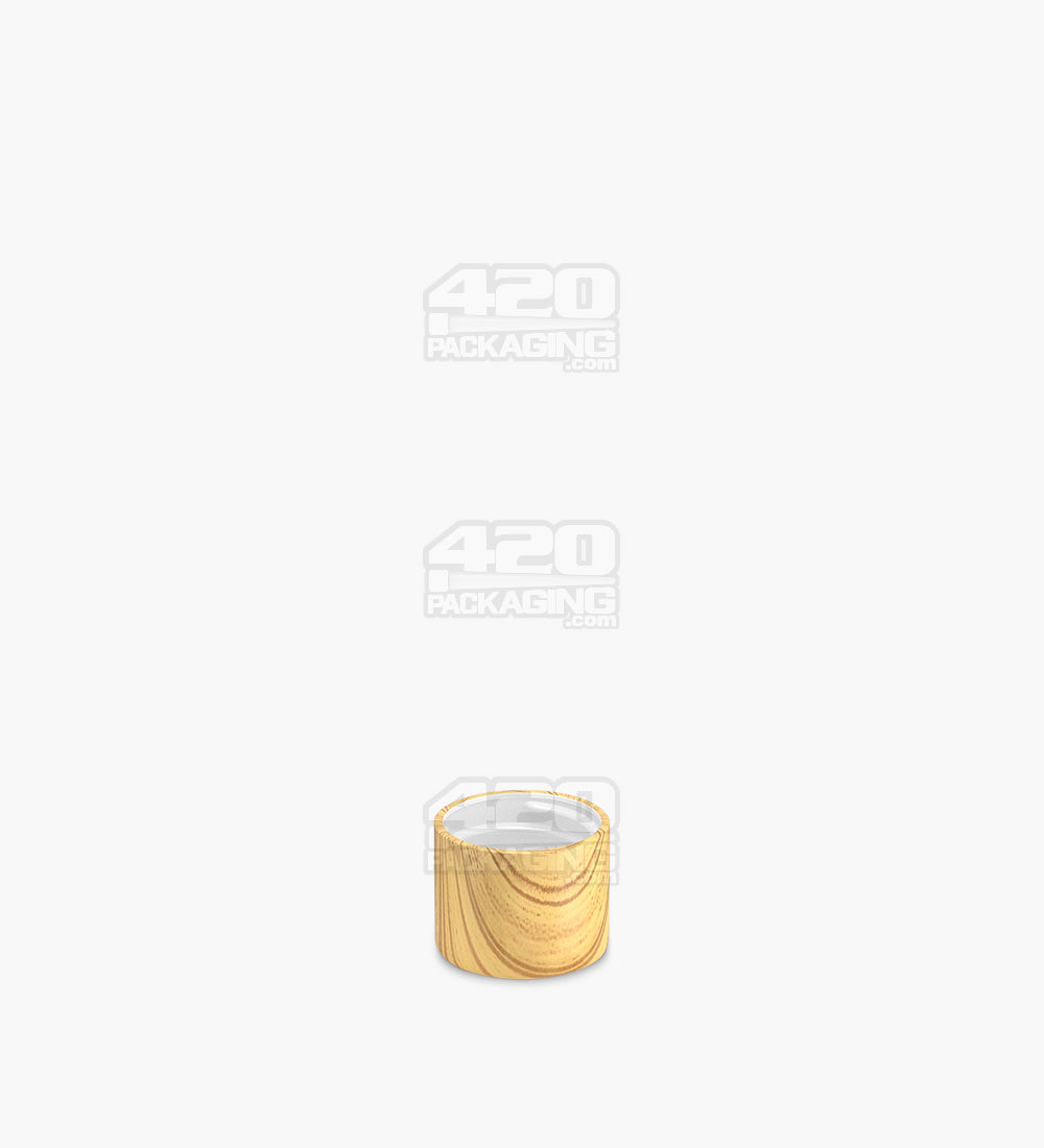 18mm Smooth Push and Turn Flat Plastic CR Caps For Glass Tubes - Pine - 400/Box - 4