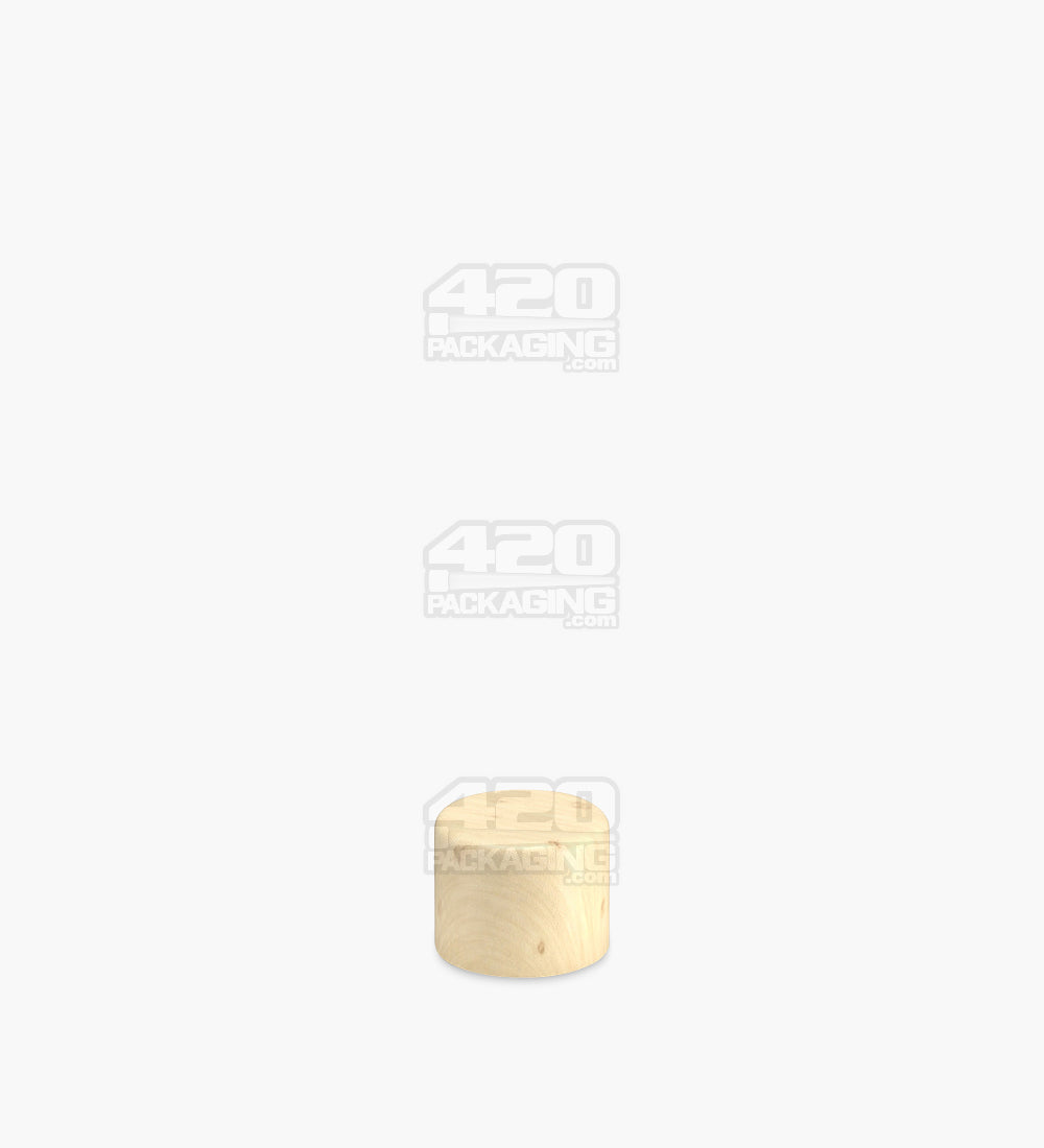 18mm Smooth Push and Turn Flat Plastic CR Caps For Glass Tubes - Spruce - 400/Box - 3
