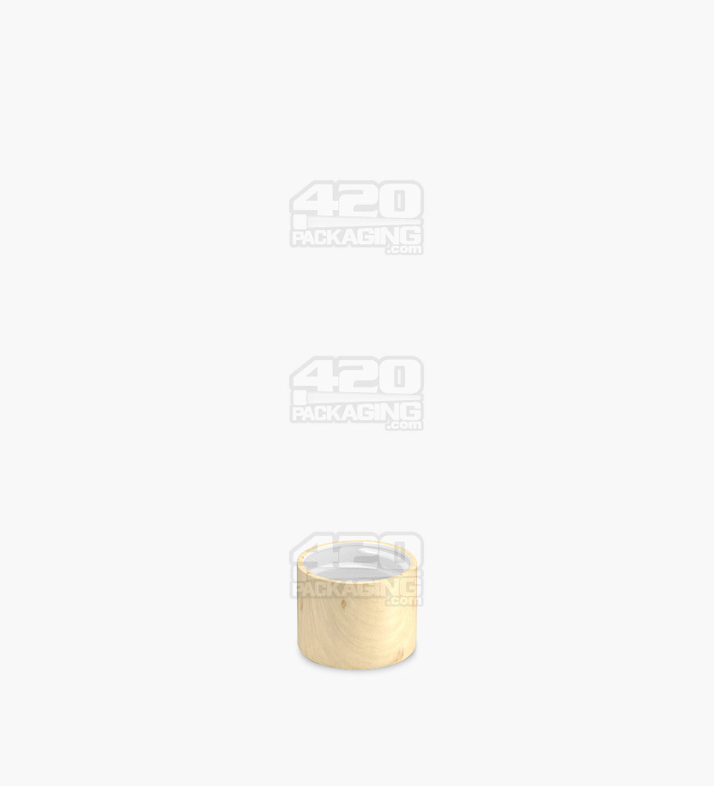 18mm Smooth Push and Turn Flat Plastic CR Caps For Glass Tubes - Spruce - 400/Box - 4