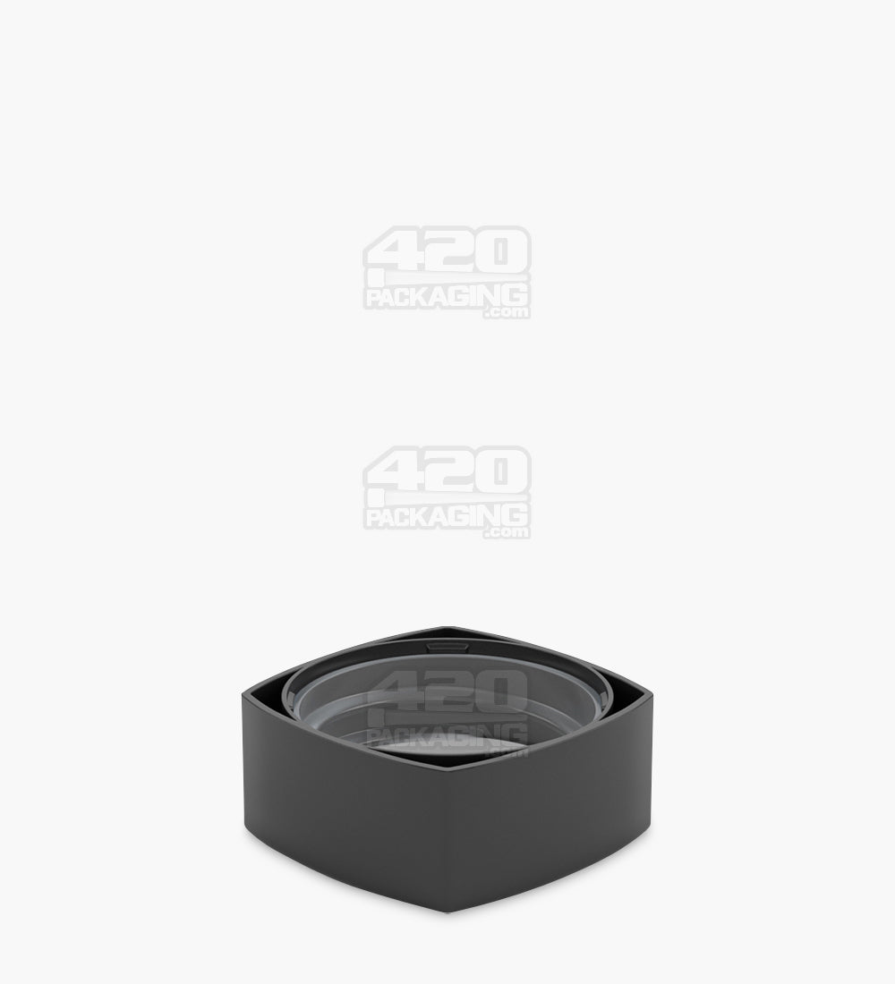 Child Resistant | Push Down & Turn Plastic Pillow PCR Caps w/ Teflon Liner | 32mm - Matte Black - 250 Count
