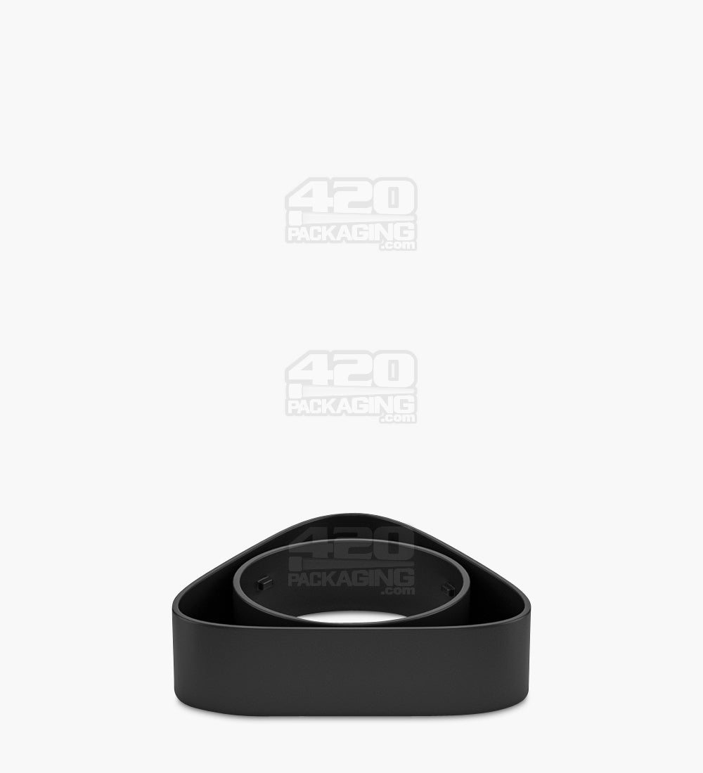 24mm Clear 5ml Glass Triangle Concentrate Jar With Black Cap 240/Box - 10