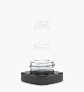 32mm Matte Black 9ml Glass Pillow Concentrate Jar w/ White Interior 240/Box - 1