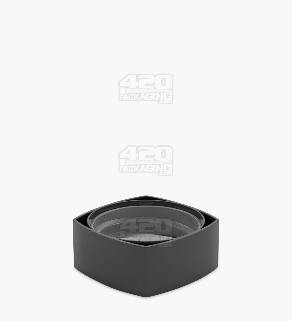 38mm Smooth Push and Turn Child Resistant Plastic Pillow Caps With Teflon Liner - Matte Black - 240/Box