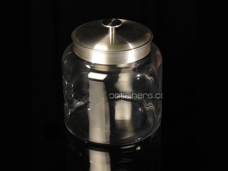 1.5 Gallon Anchor Montana Jar Glass with Metal Lid 1 set per case - 1