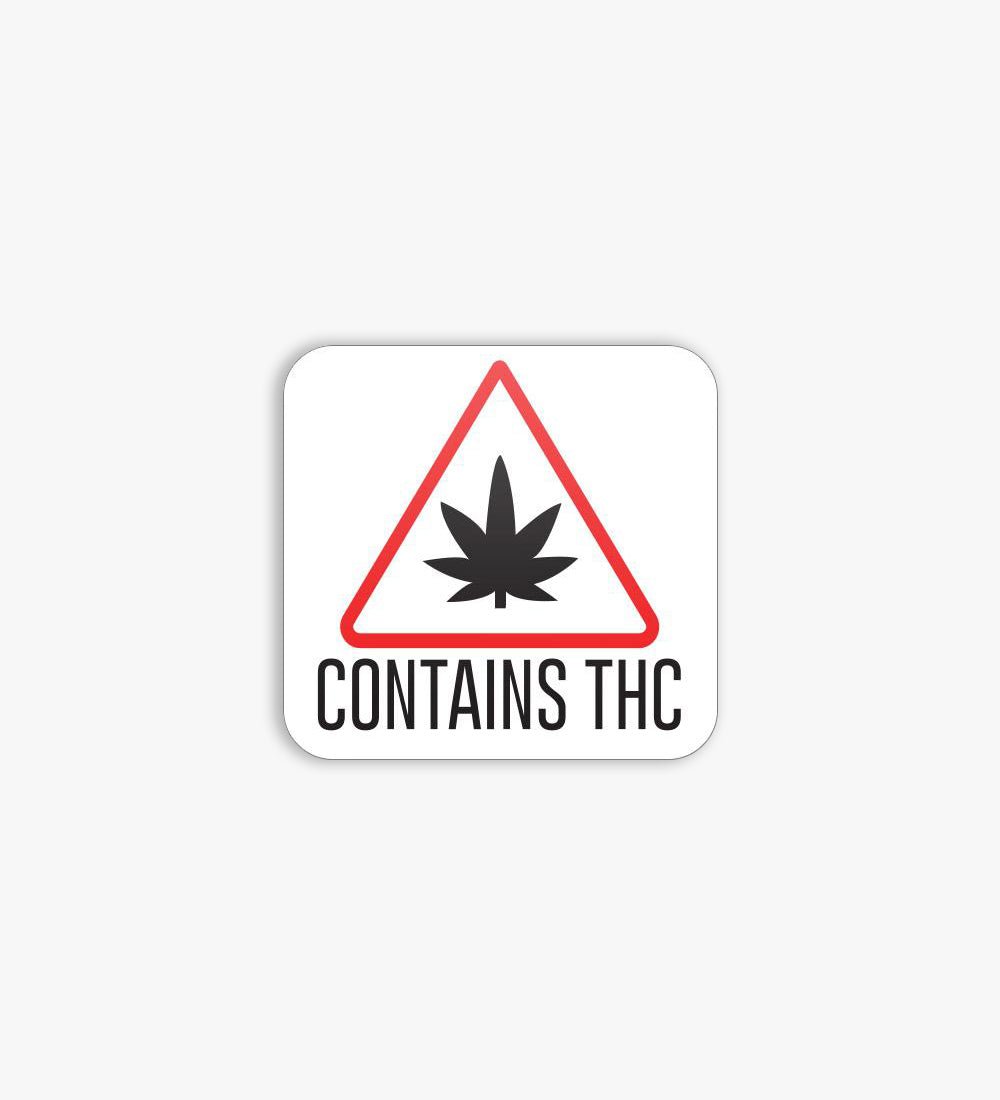 Massachusetts Maine THC - Triangle Warning Labels 1000/Roll - 1