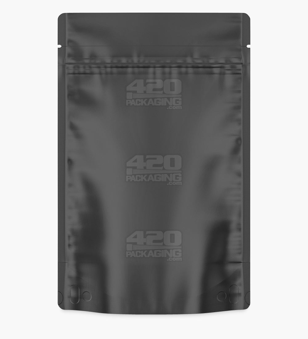 Tamper Evident | Matte Black Vista Mylar Bags | 6in x 9.3in - 28g - 1000 Count