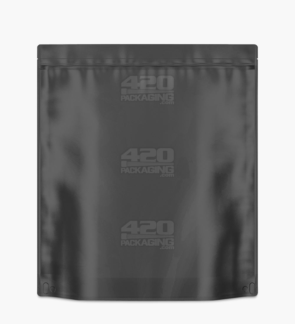 Tamper Evident | Matte Black Vista Mylar Bags (Tear Notch) | 14.6in x 16.4in - 448g - 100 Count