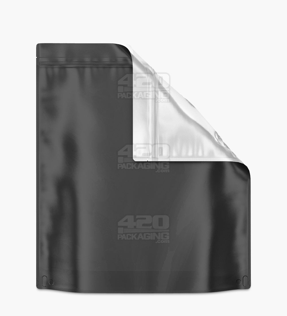 Tamper Evident | Matte Black Vista Mylar Bags (Tear Notch) | 14.6in x 16.4in - 448g - 100 Count