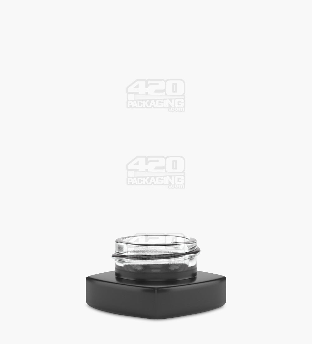 38mm Matte Black 5ml Glass Pillow Concentrate Jar 250/Box