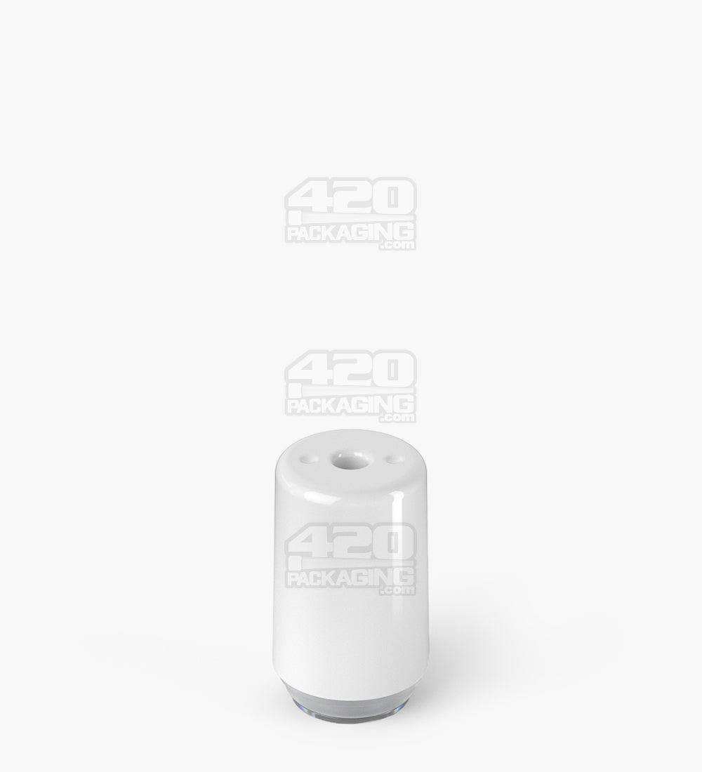 RAE | Round Vape Mouthpiece for Hand Press Plastic Cartridges | White Plastic - Hand Press - 400 Count