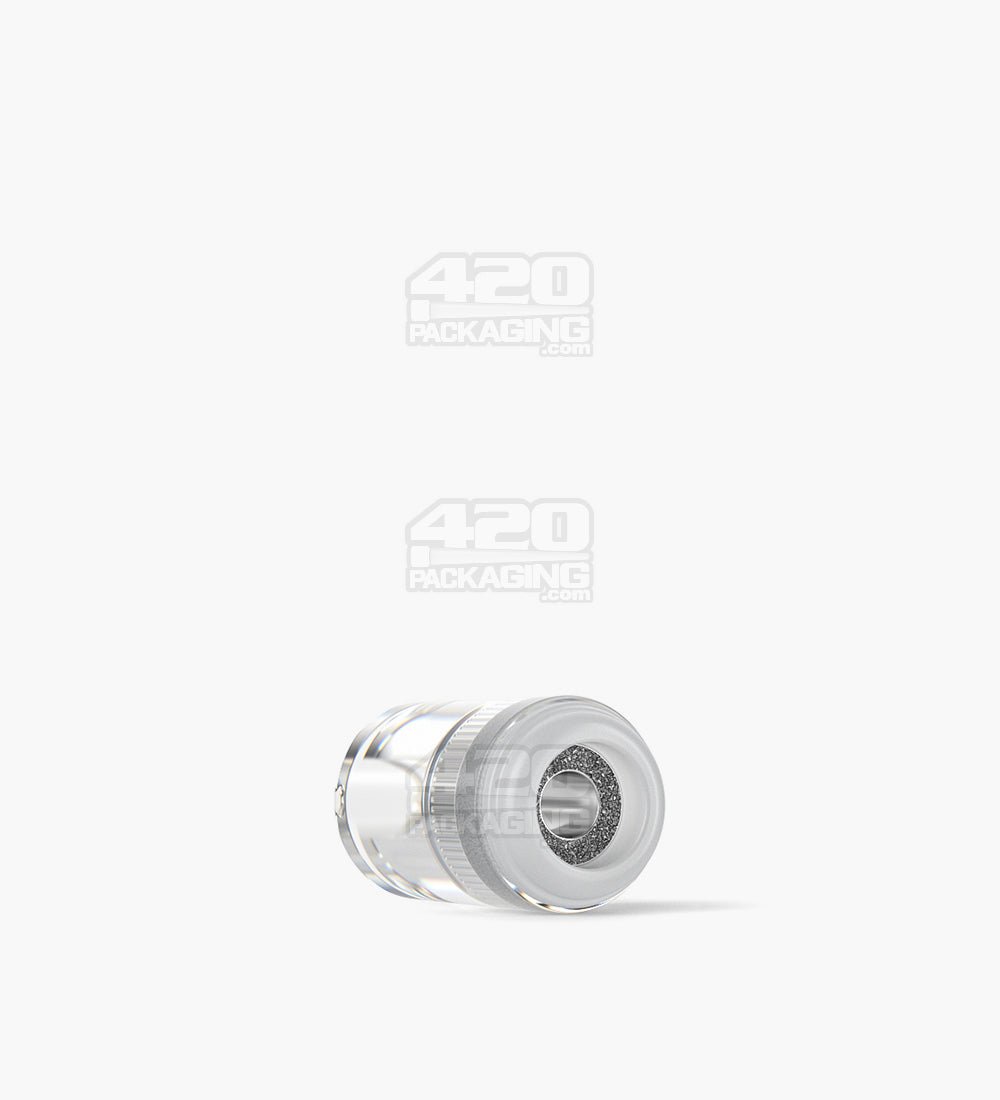 RAE Clear Plastic Round Vape Mouthpiece for Arbor Press Plastic Cartridges 400/Box - 6