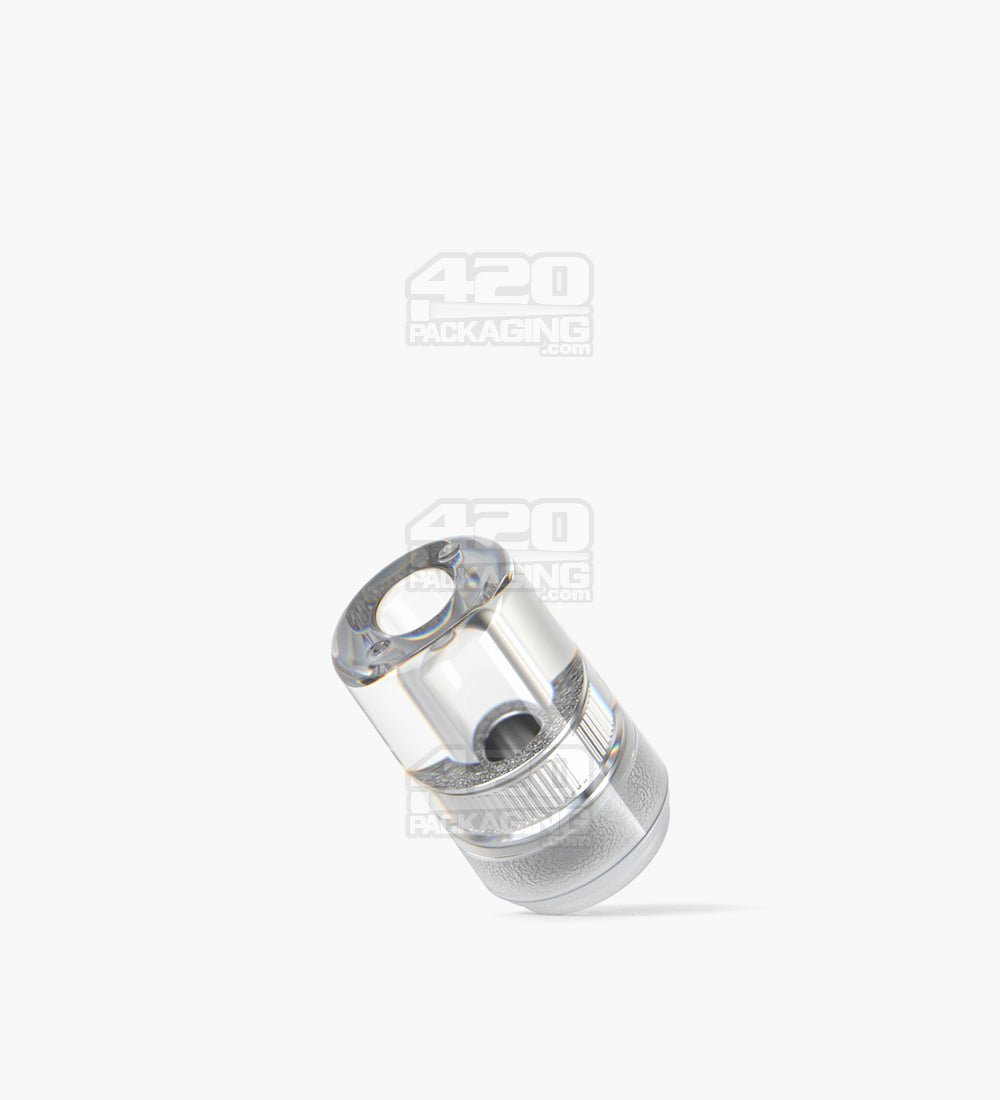 RAE Clear Plastic Round Vape Mouthpiece for Arbor Press Plastic Cartridges 400/Box - 3