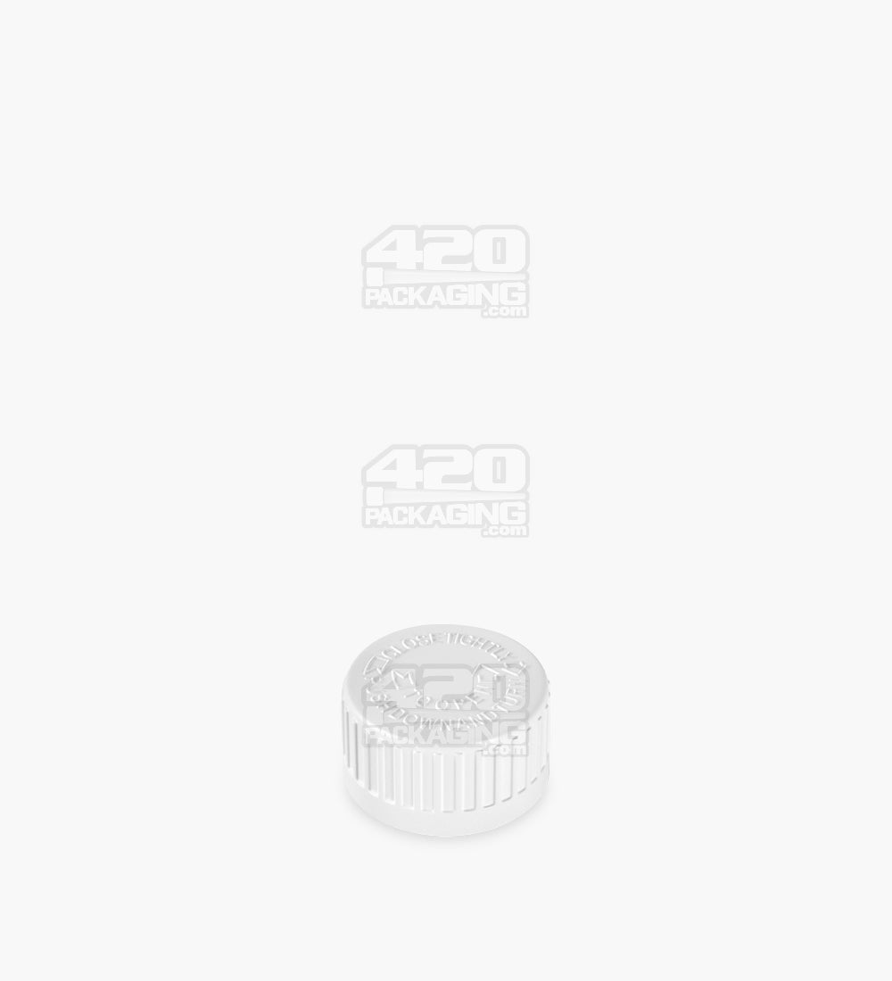179mm Push & Turn Amber Child Resistant Plastic Syrup Bottles 40/Box - 18