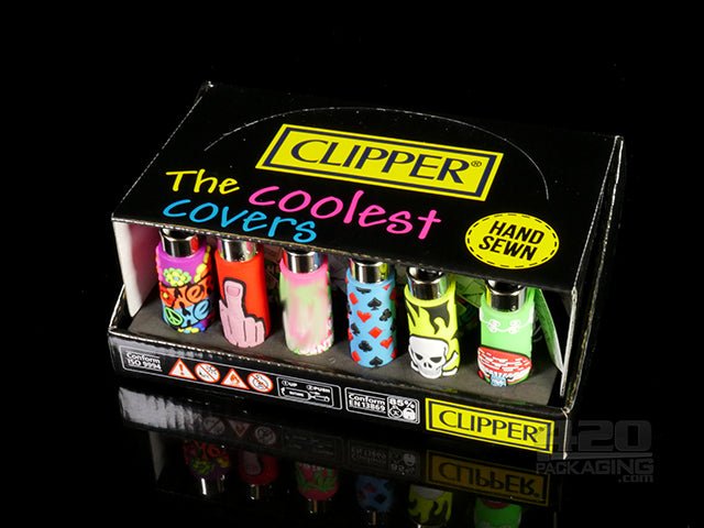Mix Go Design Clipper Lighter With Silicone POP Cover 30/Box - 4