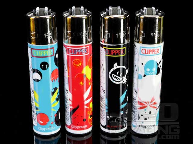 Clipper Lighter Bad Smiley Design 48/Box - 1
