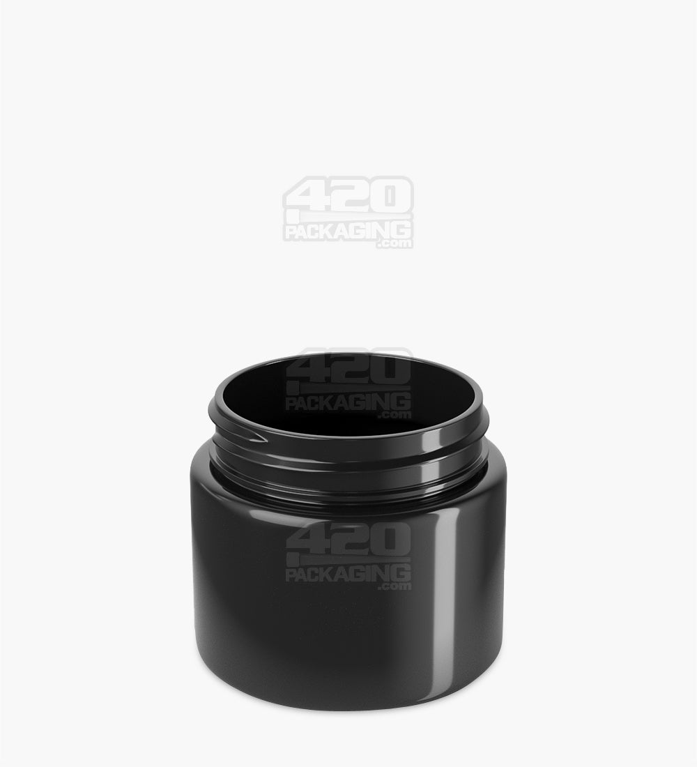 Straight Sided Black Plastic PCR Jars | 53mm - 3oz - 100 Count
