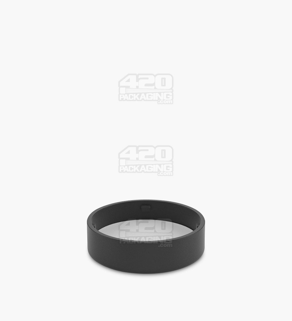 Child Resistant | Smooth Push Down & Turn Plastic Caps w/ Teflon Liner | Snap In - Matte Black - 400 Count